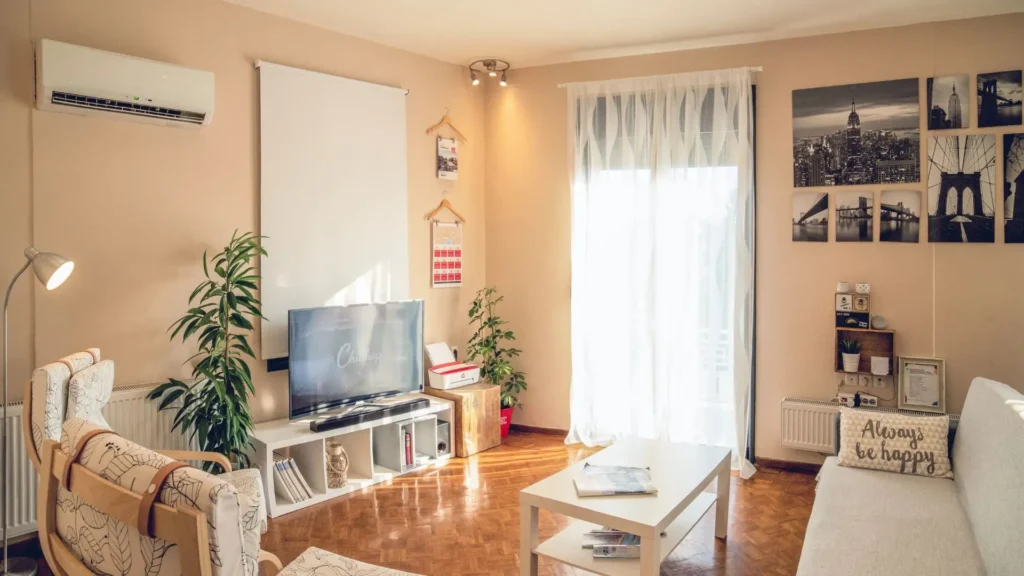 Uma casa organizada.
